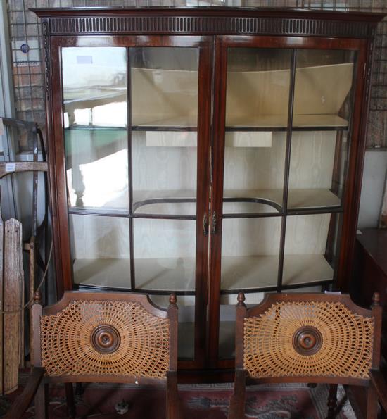 Mahogany display cabinet